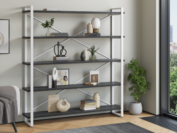 Стеллаж Айсберг Лофт 160х182-2 белый