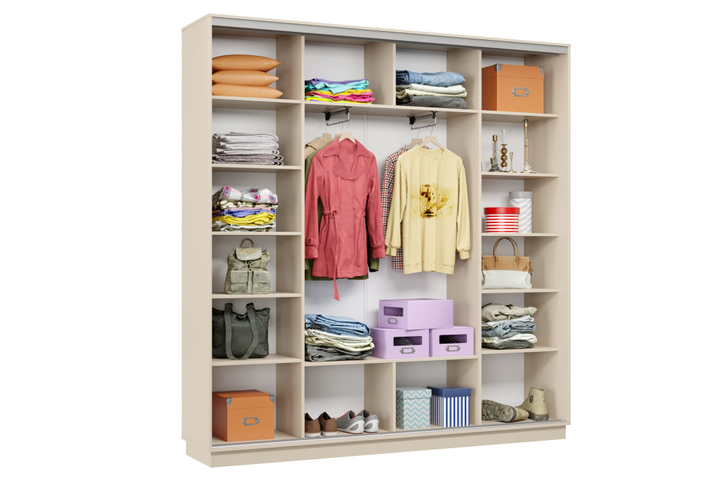 Шкафы-купе 3-х дверные, Шкаф-купе Премьер Лайт 33 (11;08;11) трехдверный