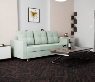 Прямой диван Гармония,НПБ,еврокнижка,велюр