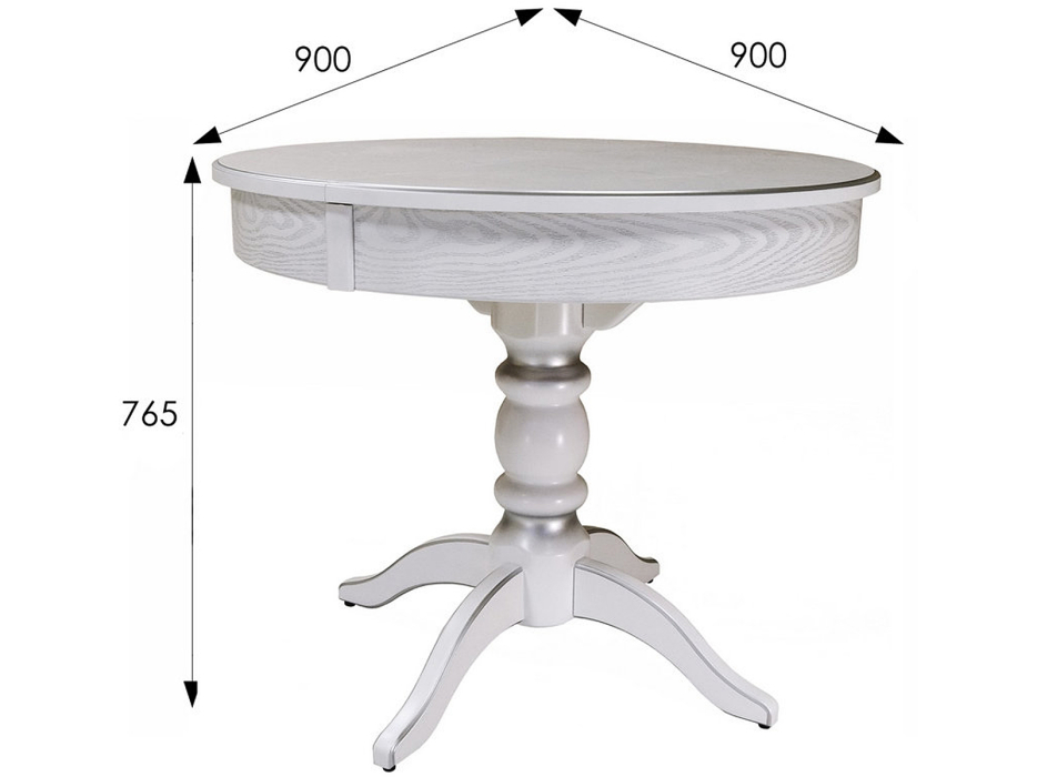 Обеденные столы, Стол обеденный Мебелик Фидея 4 раздвижной