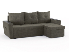 Диваны угловые в гостиную, Диван-кровать угловой Дубай Майами еврокнижка трехсекционная, рогожка Люкс