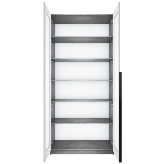 Шкафы распашные, Шкаф распашной Е1 Локер 101x52.5x220 см, с белым стеклом и полками