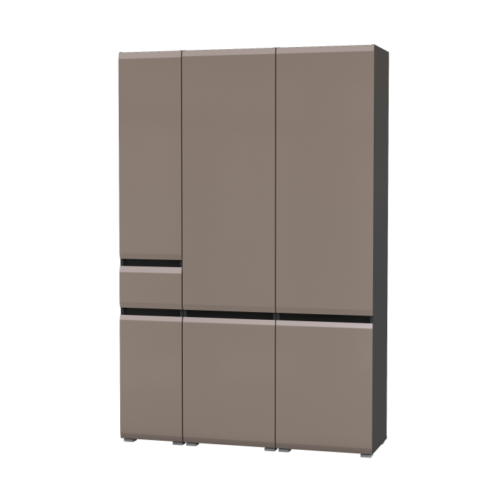 Шкафы распашные, Два шкафа Сидней с дверками и один шкаф Сидней с ящиком