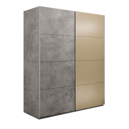 Шкаф-купе Эста 2-х дверный ДСП/Стекла фисташка/Доводчик 180х66х240