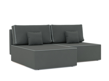 Диван-кровать угловой еврокнижка Блюм Некст, велюр