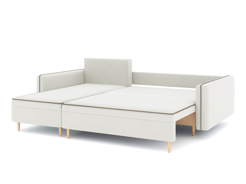 Диваны угловые в гостиную, Диван-кровать угловой Рон еврокнижка-пантограф, велюр