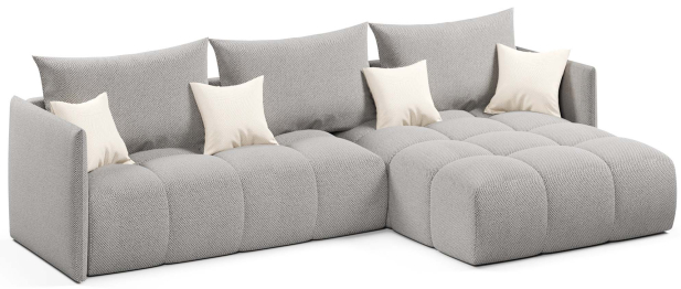 Диван угловой Лагуна еврокнижка, велюр