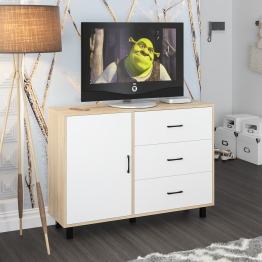 Комод-тумба три ящика и дверка РВК 122-1204