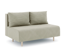 Дизайнерские диваны для гостиной, Диван прямой нераскладной Милли мини 2-х  местный без подлокотников, велюр