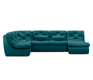 Диван модульный Борнео со спальным местоп П-образный, велюр
