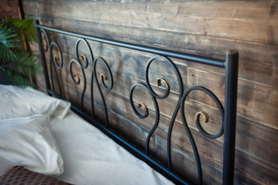 Кованая кровать Лацио 1.6 с двумя спинками