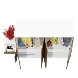 Два шкафа для прихожей офиса и тумба Лидер-8 3.15