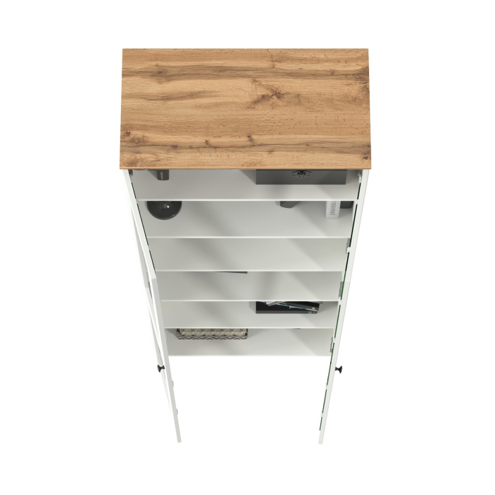 Шкафы распашные, Шкаф-витрина 2-х дверный Остин 16.394.02