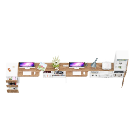 Мебель для домашнего кабинета для двоих Лидер-8