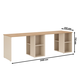 Два письменных стола Лайт 12.163 и два чёрных компьютерных кресла