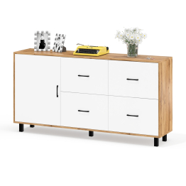 Комод широкий с дверкой и ящиками РВК 125-1704