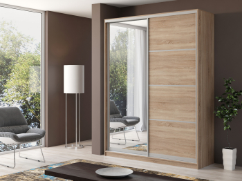 Шкаф купе 2-х дверный Айсберг 190 +зеркало