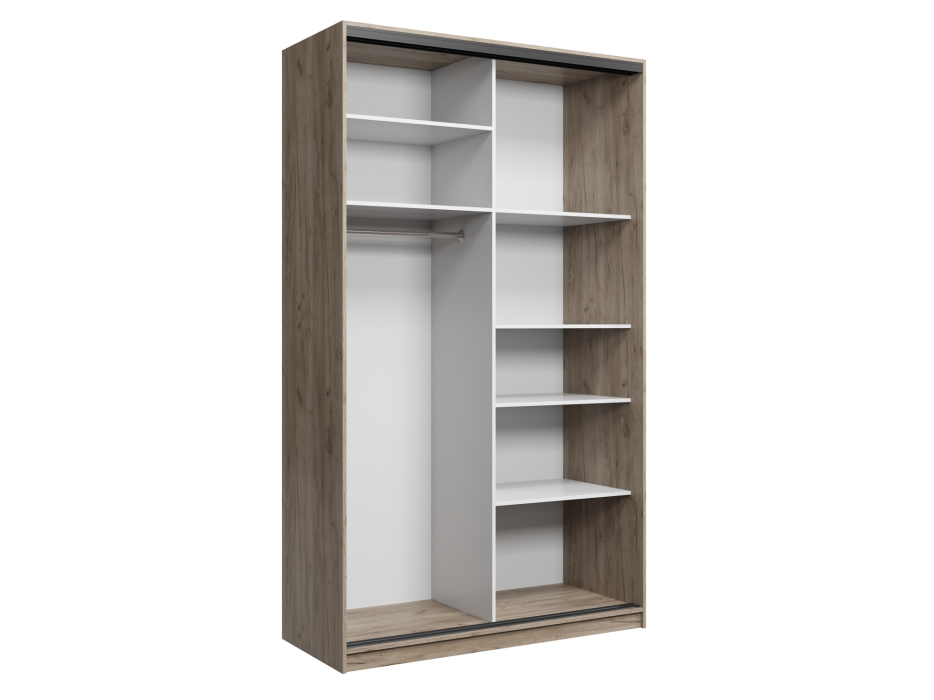 Шкафы-купе, Шкаф купе 2-х дверный АЙСБЕРГ ЛОФТ 120 +зеркало