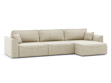 Диваны угловые в гостиную, Диван-кровать угловой Рафаэль 3 секции еврокнижка НПБ, рогожка Люкс