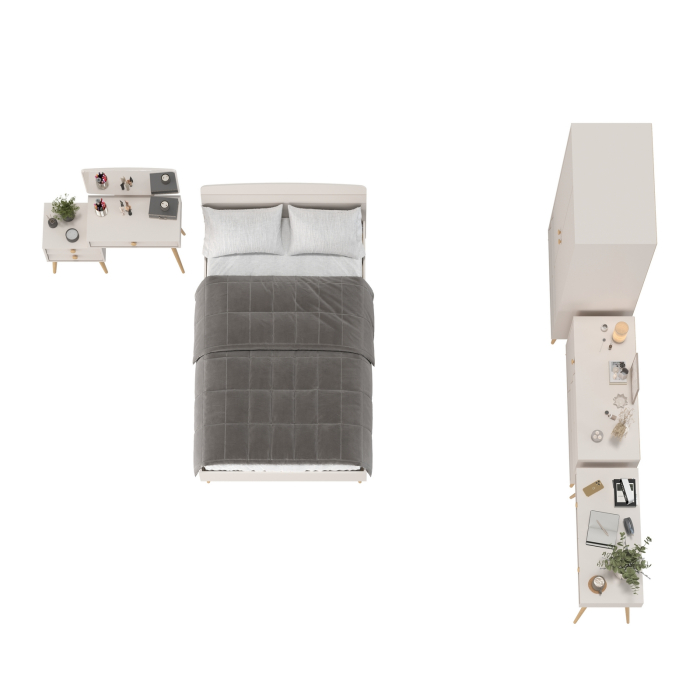 Спальные гарнитуры, Спальня Афина с кроватью со спальным местом 1200х2000