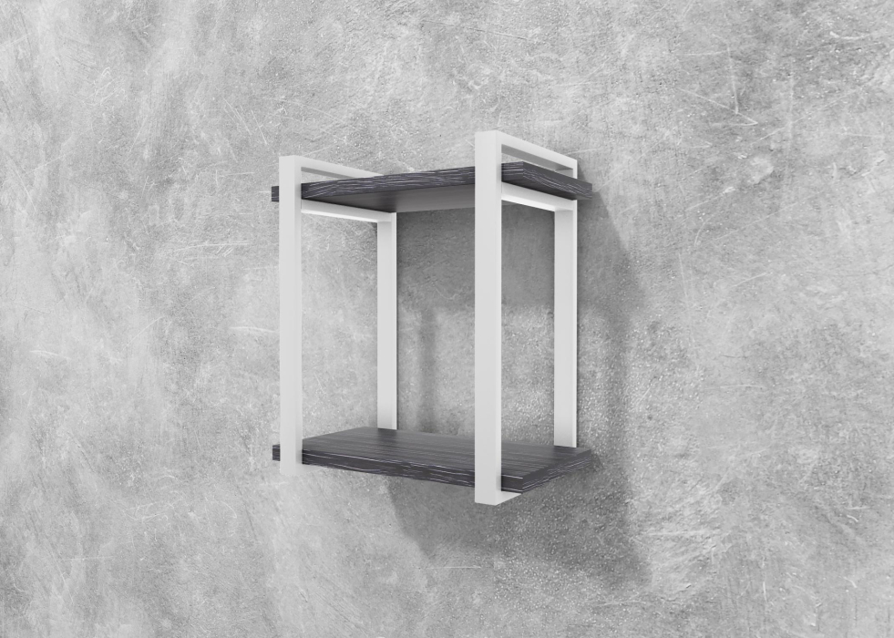 Настенные полки, Полка Айсберг Лофт 40 белый