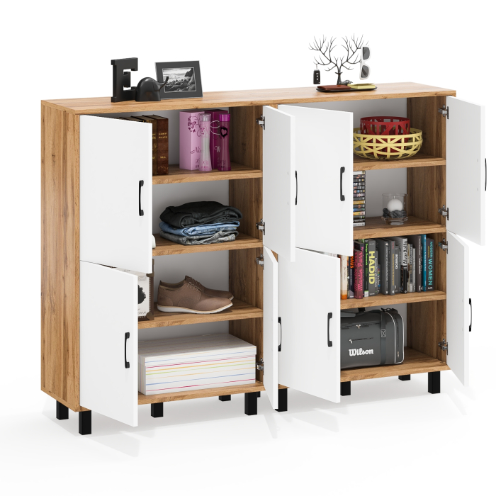 Комоды, Две тумбы-комода четыре распашных дверки РВК 126-804