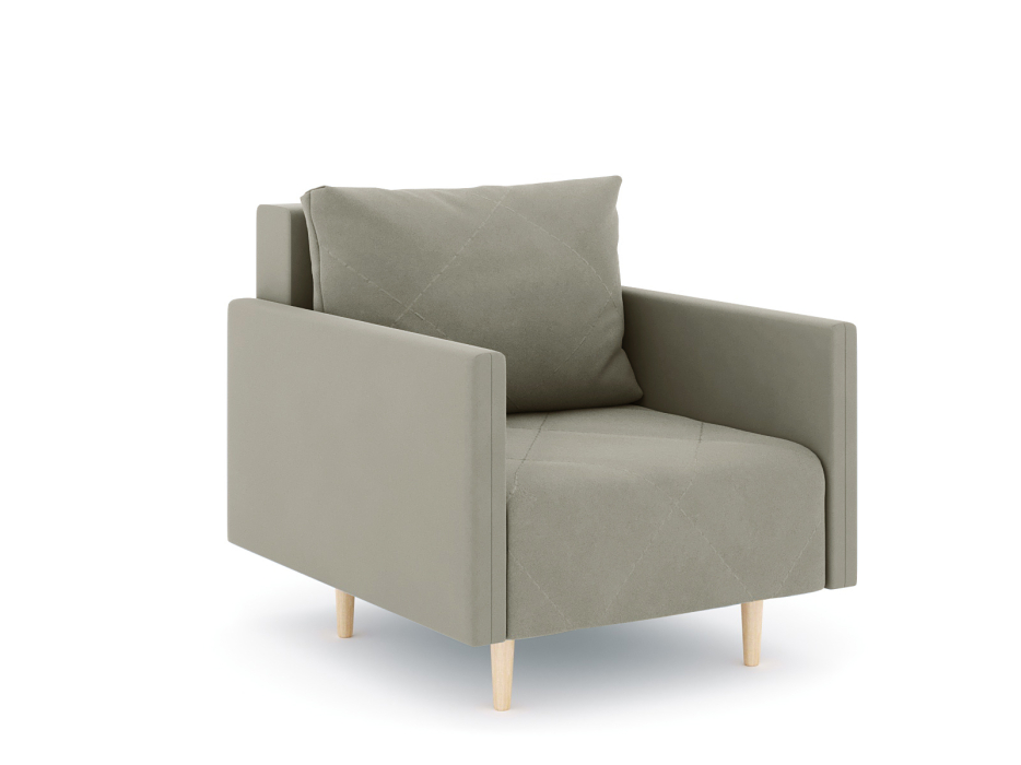 Кресло для отдыха, Кресло для отдыха Милли с подлокотниками, велюр