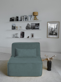 Бескаркасное кресло Клайд,велюр