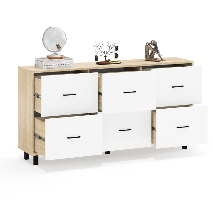 Комоды, Большой комод с шестью ящиками РВК 127-1704