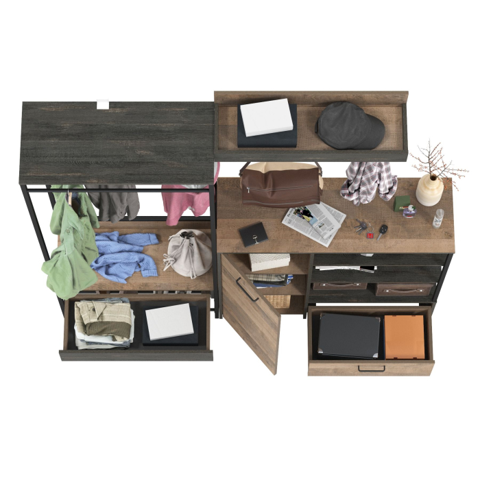 Прихожая, Прихожая с вешалкой для одежды и тумбой-комодом Трувор