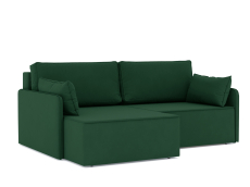 Диваны угловые в гостиную, Диван-кровать угловой еврокнижка Блюм, велюр