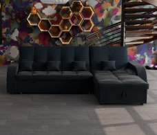 Диваны с ящиком для белья, Модульный диван Майами-2,микровелюр,антивандальная и водостойкая ткань,венеция