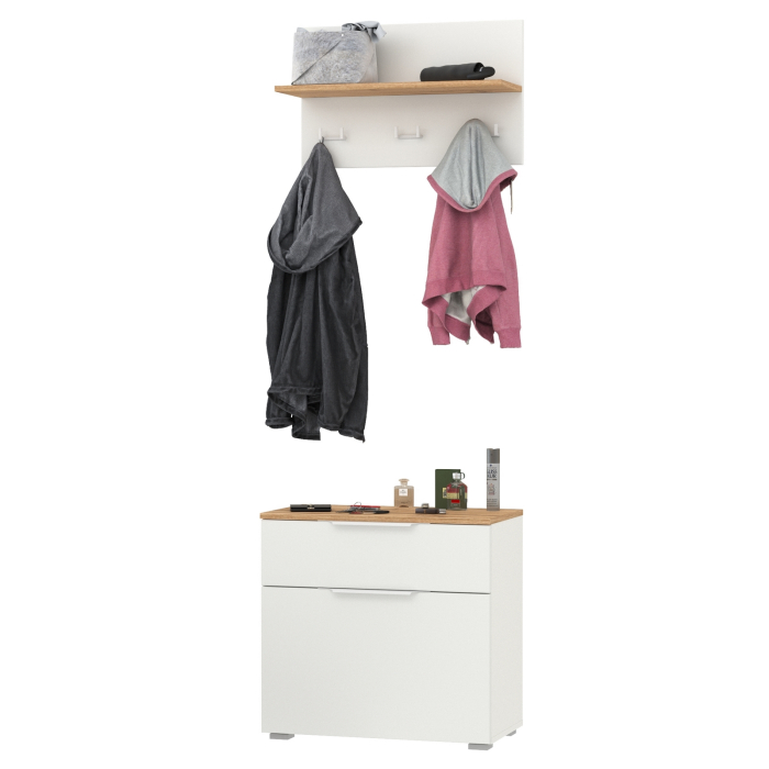 Прихожие, Обувница с вешалкой для верхней одежды с полкой Октава.