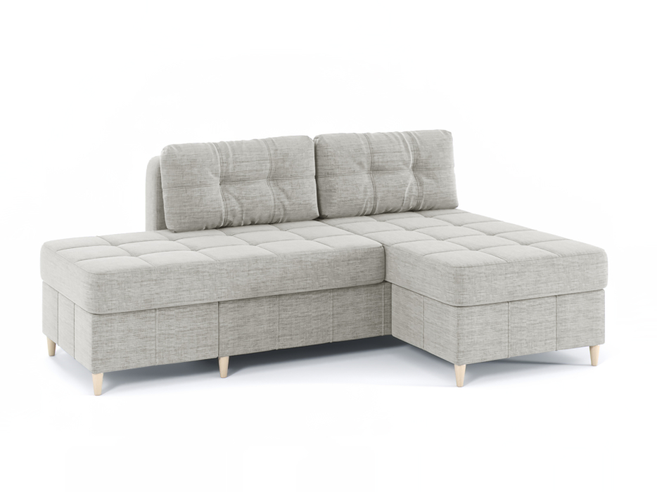 Диваны угловые в гостиную, Диван-кровать угловой Оливер Люкс 2 еврокнижка-трансформер, рогожка Люкс