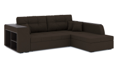 Диваны угловые в гостиную, Диван-кровать угловой Брюссель дельфин, велюр