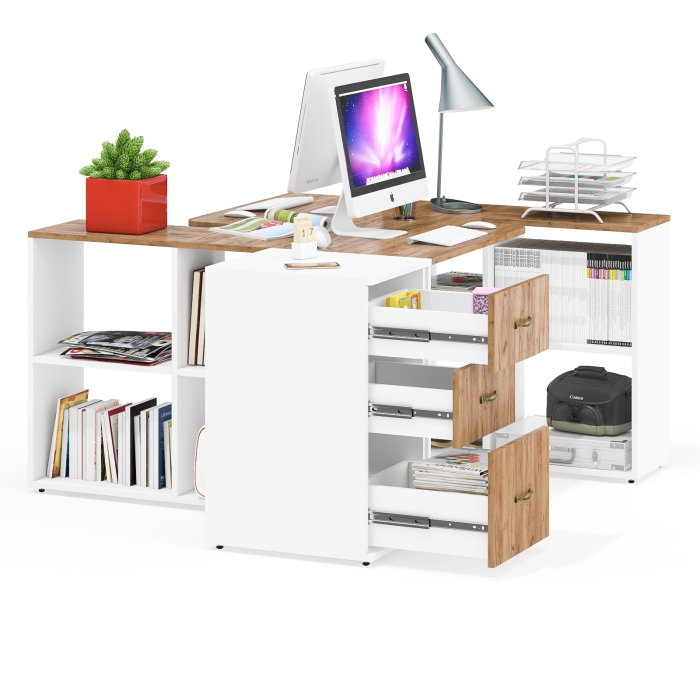 Домашние кабинеты, Место для учёбы двоих детей с тумбой Лидер-8 МД 3.16.