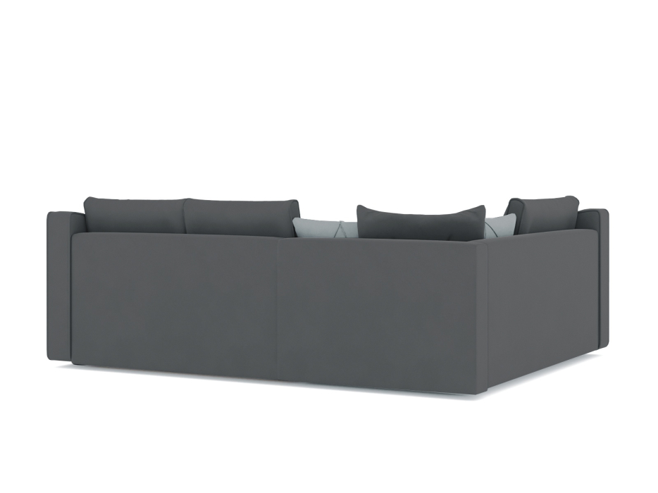 Диваны угловые в гостиную, Диван-кровать угловой Френсис дельфин, велюр