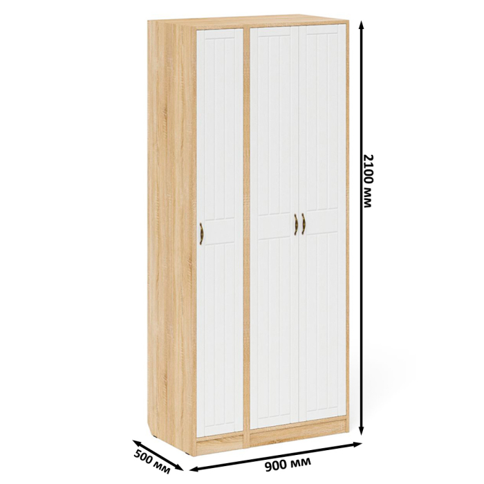 Прихожие, Шкаф-пенал для прихожей П-6-500 фрезеровка прованс