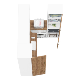 Рабочий стол-трансформер с полкой для папок и книг Лидер-8 и два пенала МД 21Б и пенал с нишей