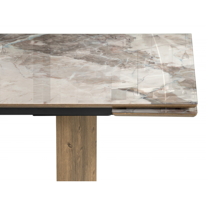 Обеденные столы, Стеклянный стол Монерон 200(260)х100х77