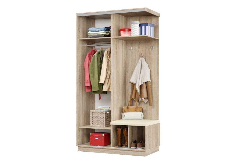 Прихожие, Прихожая Премьер 04 Лайт Мини 05 Правая Мягкая