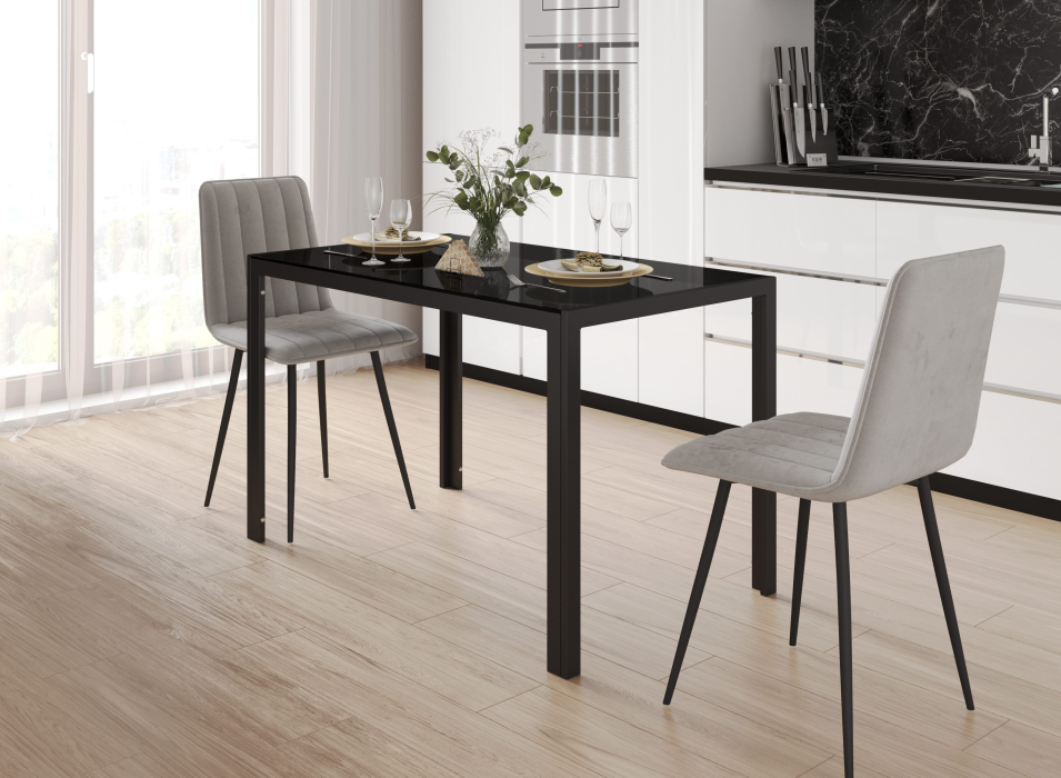 Обеденные столы, Стеклянный обеденный стол Мебель--24 DT-1481