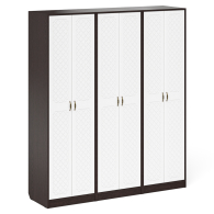 Прихожие, Три широких шкафа с дверками в прихожую П-6 МДФ фрезеровка ромб