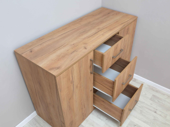 Комод с полками и ящиками 1260х478х862