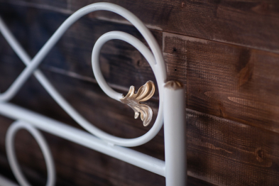 Кованая кровать Венеция 1.6 с двумя спинками