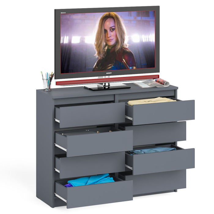 Комоды, Комод восемь выдвижных ящиков Мори МК1200.8