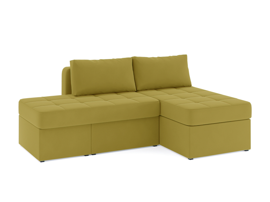 Диваны угловые в гостиную, Диван-кровать угловой Оливер еврокнижка-трансформер, велюр