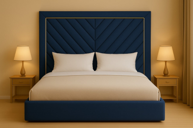 Кровать Елочка в базовых тканях, с основанием и с подъемным механизмом, 160х200