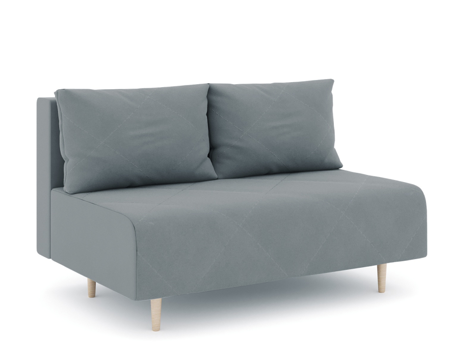 Дизайнерские диваны для гостиной, Диван прямой нераскладной Милли мини 2-х  местный без подлокотников, велюр