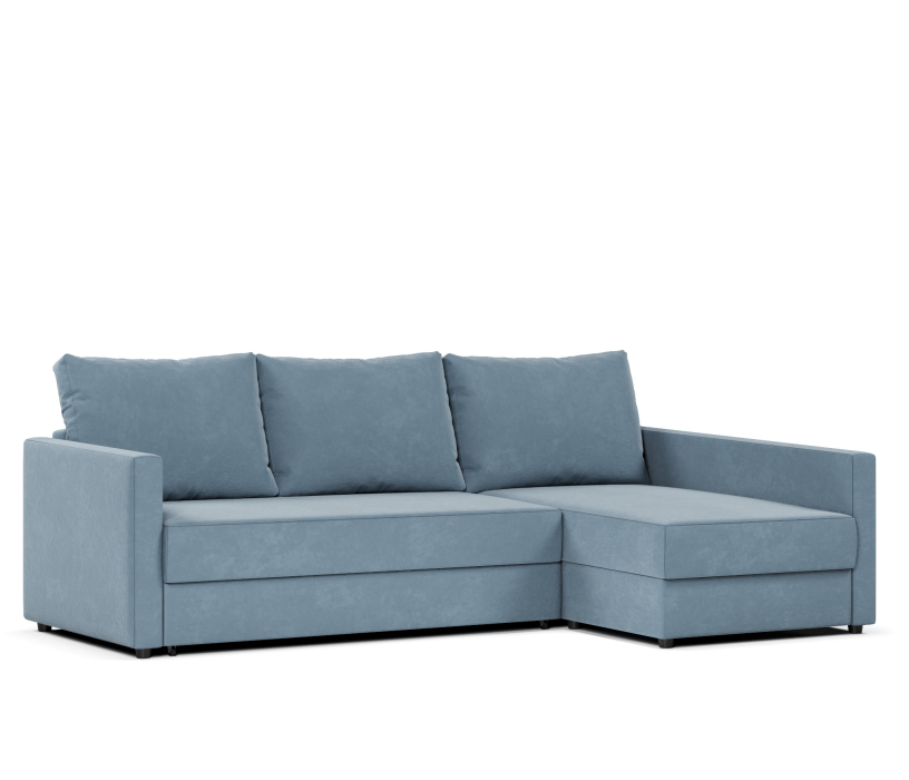 Диваны угловые, Диван угловой Фрисби дельфин, велюр